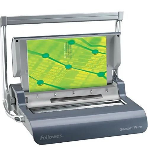 FELLOWES FEL 5217401 - Fellowes Quasar Manual Wire Binding Machine w Starter Kit - 