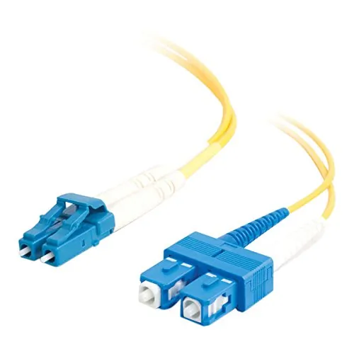 LEGRAND 26260 — 2M LC-SC 9/125 OS2 DUPLEX SINGLE-MODE PVC FIBER OPTIC CABLE - YELLOW
