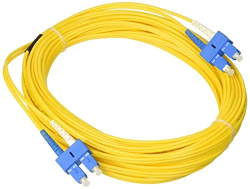 LEGRAND 18575 — C2G 10M SC-SC 9/125 DUPLEX SINGLE MODE OS2 FIBER CABLE - YELLOW - 33FT OS2 CABLE