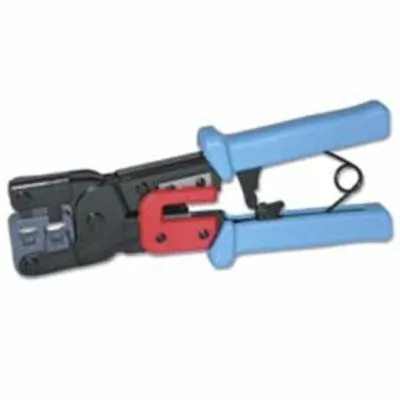 LEGRAND 19579 — RJ11/RJ45 CRIMP AND STRIPPER TOOL TAA, ALLOWS FOR CUTS, STRIPS, AND CRIMPS OF RJ