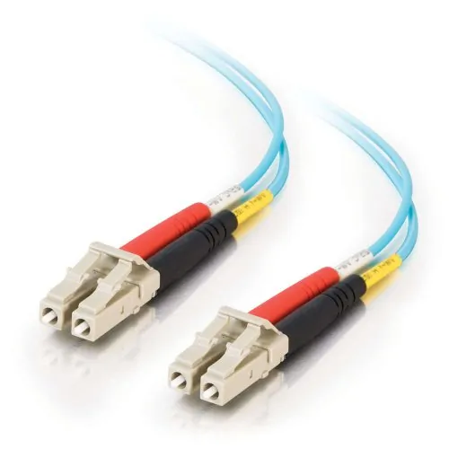 C2G 33045 — C2G 1M LC-LC 10GB 50/125 DUPLEX MULTIMODE OM3 FIBER CABLE -AQUA- 3FT OM3 CABLE -