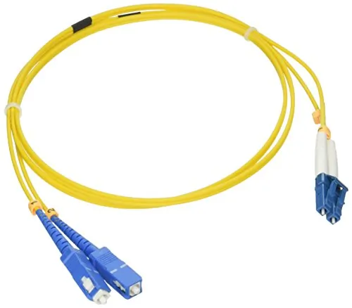 ADDON ADD-SC-LC-1M9SMF — ADDON 1M SC TO LC YELLOW OS2 DUPLEX OFNR (RISER-RATED) SMF FIBER PATCH CABLE