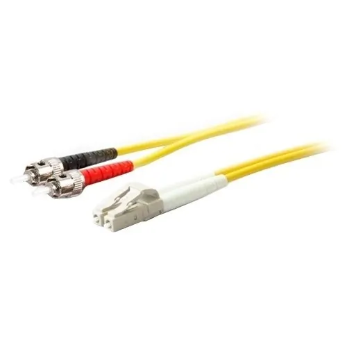 ADDON ADD-ST-LC-1M9SMF — ADDON 1M ST TO LC YELLOW OS2 DUPLEX OFNR (RISER-RATED) SMF FIBER PATCH CABLE
