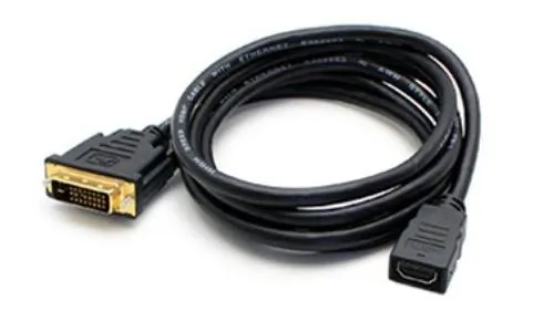 ADDON DVID2HDMI — ADDON DVI-D DUAL LINK (24+1 PIN) MALE TO HDMI FEMALE BLACK ADAPTER CABLE