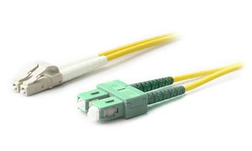 ADDON ADD-ASC-LC-20M9SMF — ADDON 20M ASC TO LC YELLOW OS2 DUPLEX OFNR (RISER-RATED) SMF FIBER PATCH CABLE