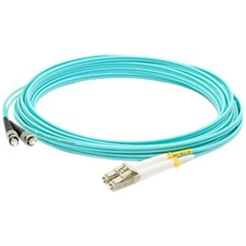 ADDON ADD-ST-LC-3M5OM3 — ADDON 3M ST TO LC AQUA OM3 DUPLEX OFNR (RISER-RATED) FIBER PATCH CABLE