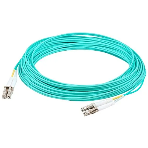 ADDON ADD-LC-LC-0-5M5OM4 — ADDON 0.5M LC TO LC AQUA OM4 DUPLEX OFNR (RISER-RATED) FIBER PATCH CABLE