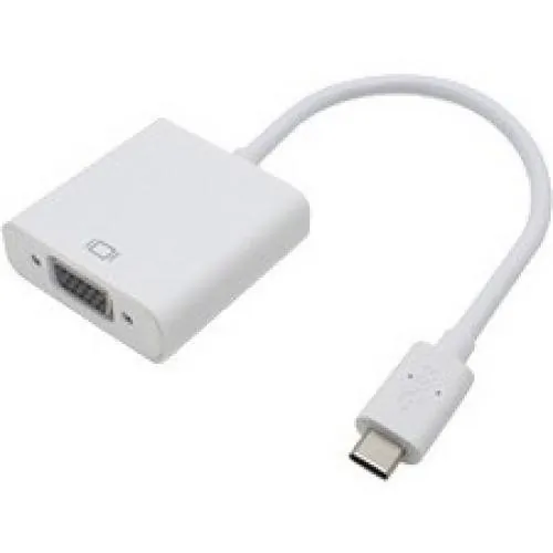 ADDON USBC2VGAW — ADDON 20CM (8IN) USB 3.1 TYPE (C) MALE TO VGA FEMALE WHITE ADAPTER CABLE