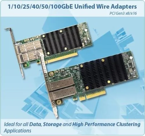 CHELSIO COMMUNICATIONS T62100-LP-CR — 40/50/100GBE LOW PROFILE UWIRE ADAPTER