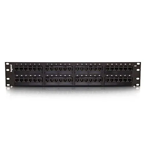 LEGRAND 37200 — PATCH PANEL 110-TYPE CAT6 48-PORT TAA - DESIGNED TO SUPPORT CAT6 CABLING INFRAST