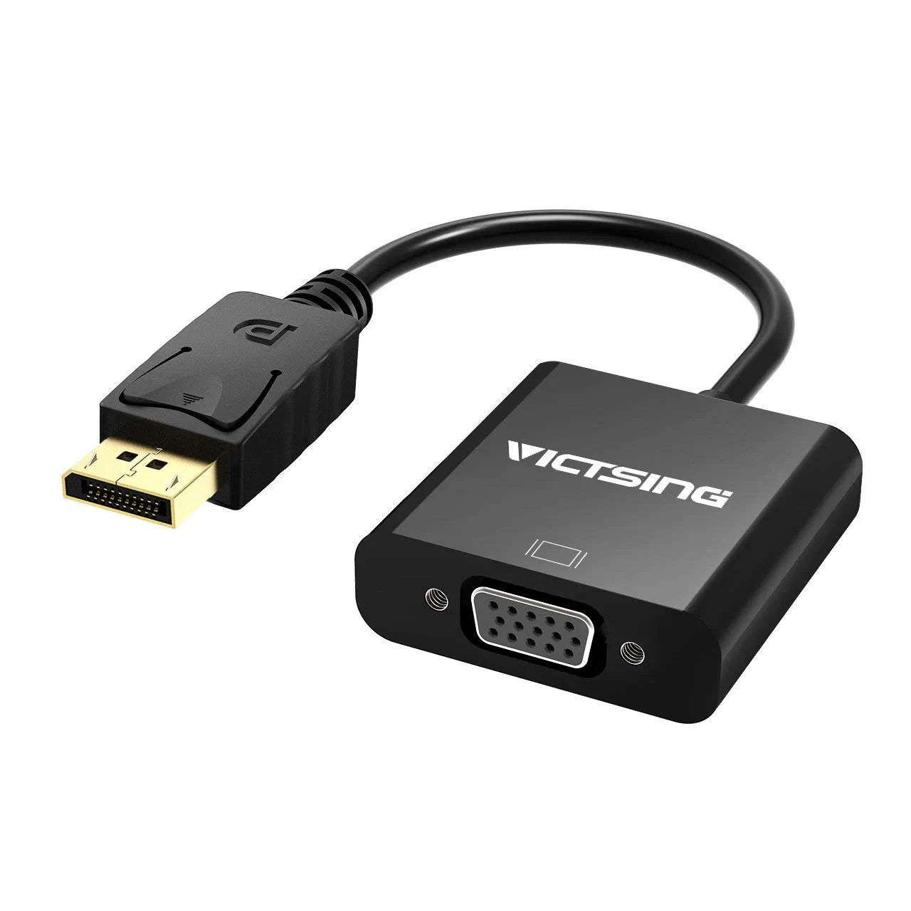 VICTSING VICTSING — VICTSING DISPLAYPORT DP TO VGA ADAPTER GOLDPLATED CONVERTER FOR PC LAPTOP LOT OF X2