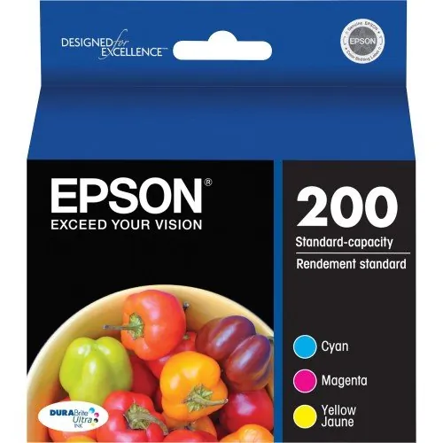 EPSON T200520-S — Epson DURABrite Ultra 200 Inkjet Ink Cartridge - Cyan, Magenta, Yellow - 3 / Pack - Inkjet - Cyan, Magenta, Yellow - 1 Each