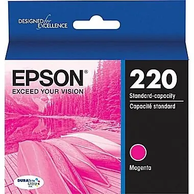 EPSON T220320-S — Epson DURABrite Ultra Ink T220 Ink Cartridge - Magenta - Inkjet - Standard Yield - 1 Each