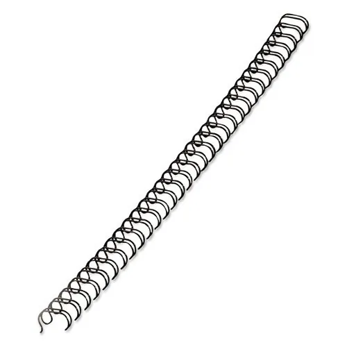 FELLOWES 52541 — BINDING SPINE WIRE - STEEL - BLACK - BINDING SPINES WIRE - BLACK 3/8IN 25PK,DDS