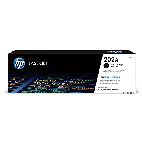 HP HEWCF500A — HP 202A Black Laser Toner Cartridge - High-Yield CF500A