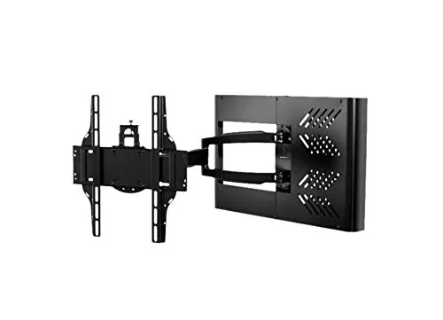 PEERLESS HA746-STB — HOSPITALITY WALL ARM MOUNT - EPOXY - SEMI-GLOSS BLACK - EASILY INSTALLS ON SINGL