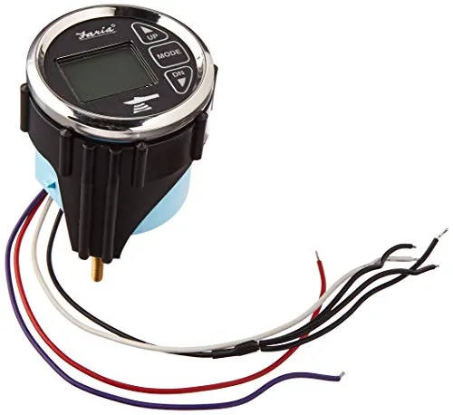 Faria Beede Instruments 13752 - Faria Chesapeake Black 2 Dual Depth & Temp Sounder wTransom 