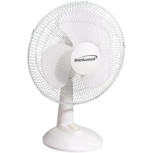 Brentwood F-12DW — Brentwood Kool Zone F-12DW 12 Oscillating Desk Fan