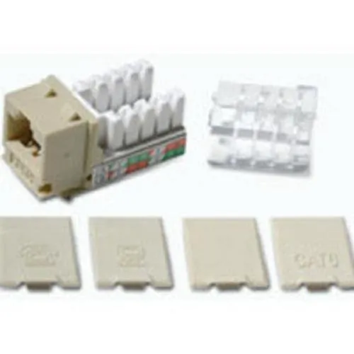 C2G 29310 — CAT6 90 KEYSTONE JACK IVORY - PROVIDES A SECURE CABLE CONNECTION, INCLUDES 110-T