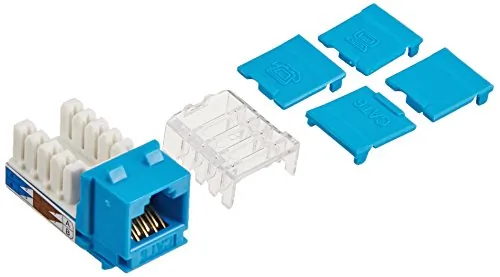 C2G 29316 — CAT6 90 KEYSTONE JACK BLUE
