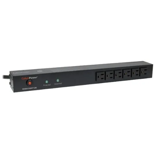 CyberPower RKBS15S6F12R - CyberPower RKBS15S6F12R 1U Rackmount Surge Protector