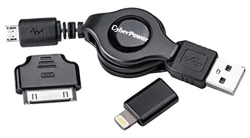 CyberPower CPU3RTAKT - CyberPower Retractable Charging Cable