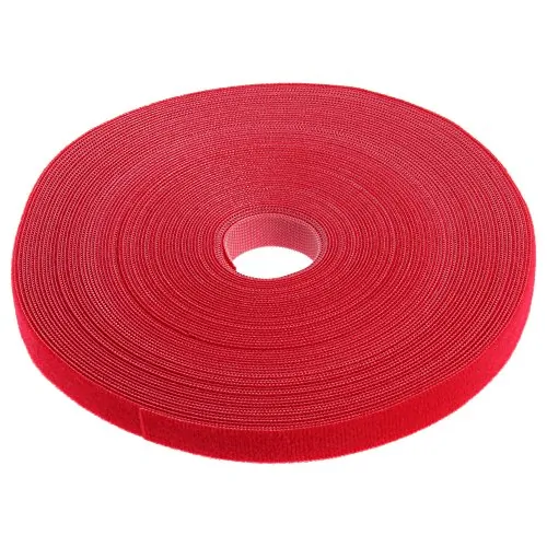 Panduit HLS-75R2 - Panduit TAK-TY HLS Adjustable Hook & Loop Ties - Red