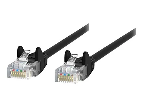 Belkin A3L980BT05MBLKS — CABLE,CAT6,UTP,RJ45M/M,5M,BLK,PATCH,SNAGLESS