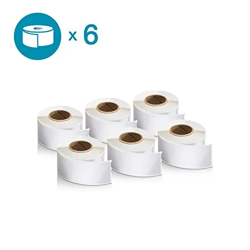 DYMO 18051 — LABEL - 1/4"- 6MM - WHITE - HEAT-ACTIVATED FOR PERMANENT ID: SHRINKS TO FIT TIGH