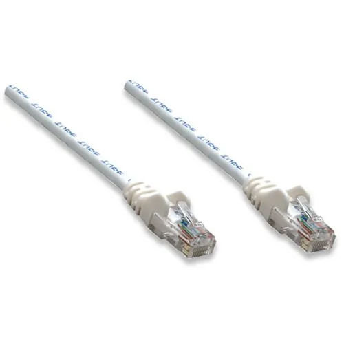 Intellinet 739986 — WHITE, 2FT, CAT6 PATCH CABLE. GOLD-PLATED CONTACTS FOR BEST CONNECTION. PVC CABL