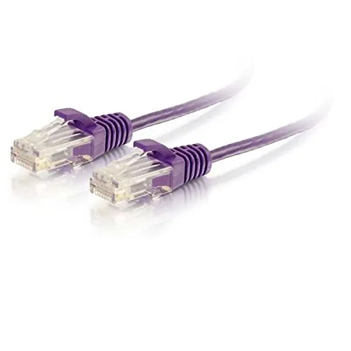 C2G 01182 — 5FT/1.5M CAT6 CABLE UTP SLIM 28AWG PRPL