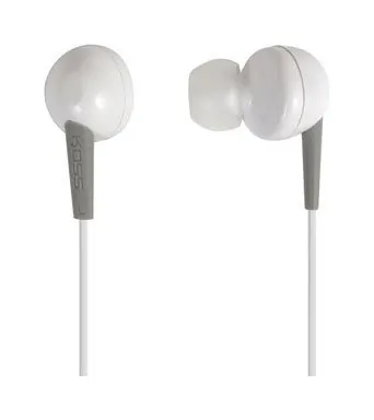 Koss KEB6IW — White Noise-Isolating Earbuds with Inline Microphone
