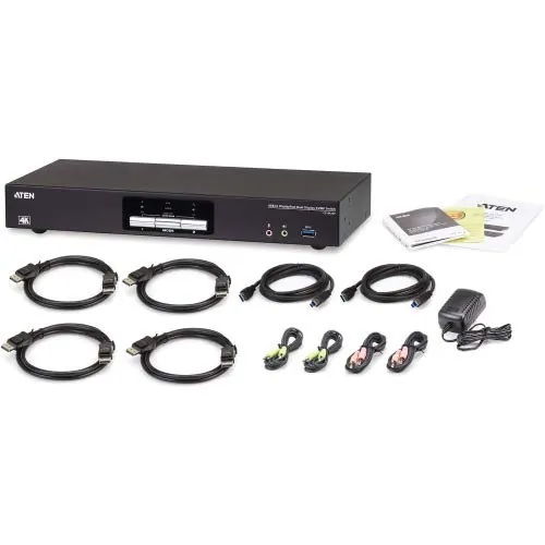Aten Technologies CS1942DP — 2-PORT USB 3.0 4K DUAL DISPLAY DISPLAYPORT KVMP SWITCH