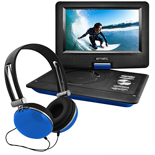 Ematic EPD116BU - Ematic(R) EPD116BU 10 Portable DVD Player with Headphones & 