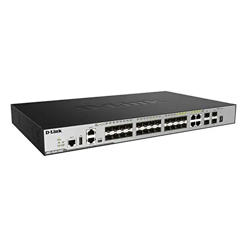 D-Link DGS-3630-28SC/SI — D-LINK DGS-3630-28SC SUPPORTS 20 X SFP PORTS, 4 X COMBO 10/100/1000BASE-T/SFP PO