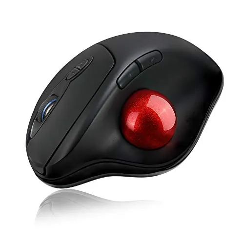 Adesso IMOUSET30 — ADESSO 2.4GHZ WIRELESS PROGRAMMABLE ERGONOMIC TRACKBALL MOUSE, WITH DETACHABLE 1