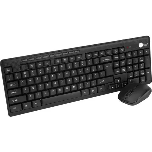 Siig JK-WR0T12-S1 — WIRELESS CONNECTIVITY STANDARD SIZE 102-KEY WIRELESS KEYBOARD WITH 3-BUTTON WIRE