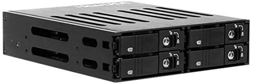 ISTAR BPU-124V2-SS - 1U 5.25 Backplane RAID Cage for 4x 2.5 Drives