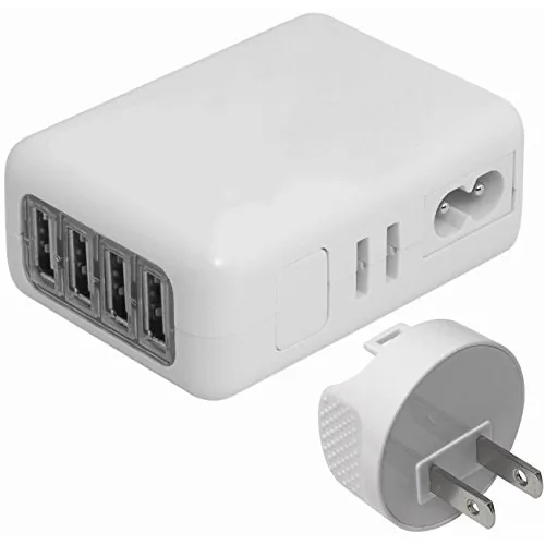 4XEM 4XUSBCHARGER4 — 4-Port 2.1A Fast Wall Charger for Multiple Devices