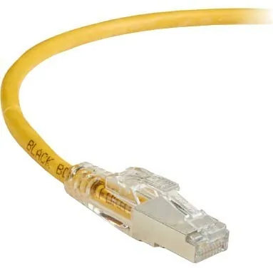 BLACK BOX CORPORATION C6PC70S-YL-06 — CAT6 250-MHZ LOCKING SNAGLESS STRANDED ETHERNET PATCH CABLE - SHIELDED (S/FTP),