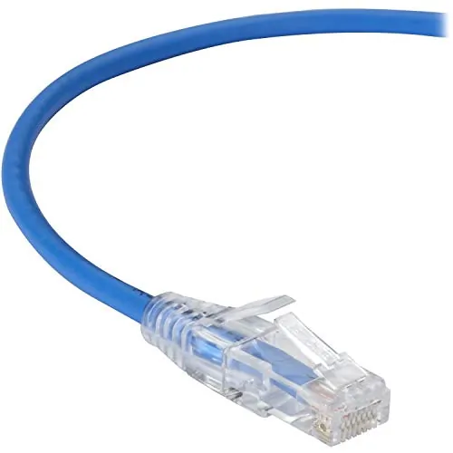 BLACK BOX CORPORATION C6PC28-BL-02 — BLACK BOX SLIM-NET CAT6 PATCH CABLES FEATURE A LOW-PROFILE DESIGN THAT SAVES SPA