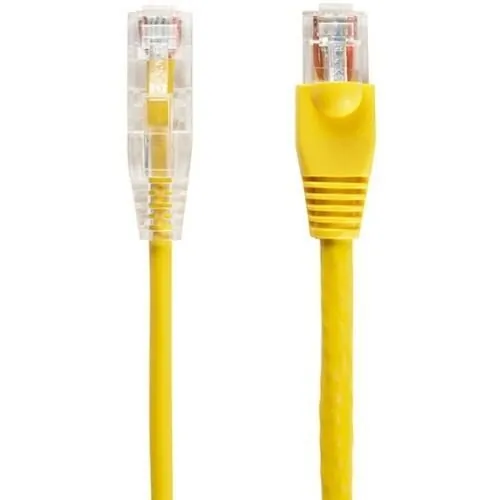 BLACK BOX CORPORATION C6PC28-YL-05 — CAT6 250-MHZ SNAGLESS 28AWG STRANDED ETHERNET PATCH CABLE - UNSHIELDED (UTP), CM