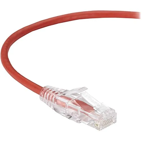 BLACK BOX CORPORATION C6PC28-RD-02 — BLACK BOX SLIM-NET CAT6 PATCH CABLES FEATURE A LOW-PROFILE DESIGN THAT SAVES SPA