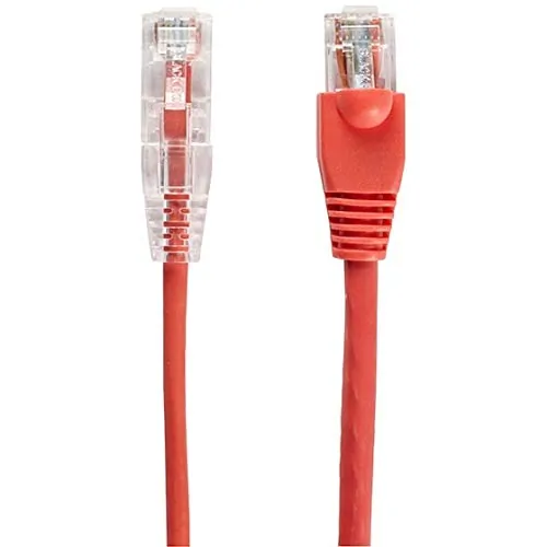 BLACK BOX CORPORATION C6APC28-RD-03 — CAT6A 500-MHZ SNAGLESS 28AWG STRANDED ETHERNET PATCH CABLE - UNSHIELDED (UTP), C