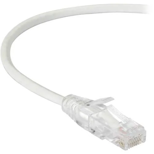 BLACK BOX CORPORATION C6APC28-WH-10 — BLACK BOX SLIM-NET CAT6A PATCH CABLES FEATURE A LOW-PROFILE DESIGN THAT SAVES SP