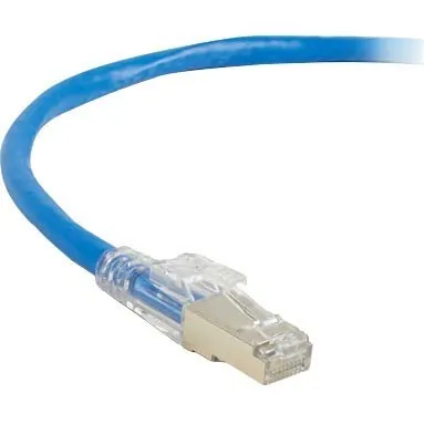 BLACK BOX CORPORATION C6APC80S-BL-05 — BLACK BOX GIGATRUE 3 PREMIUM CAT6A SHIELDED PATCH CABLES FEATURE LOCKABLE CONNEC