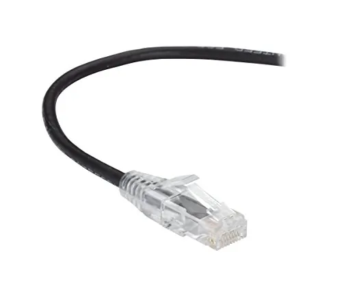 BLACK BOX CORPORATION C6PC28-BK-02 — BLACK BOX SLIM-NET CAT6 PATCH CABLES FEATURE A LOW-PROFILE DESIGN THAT SAVES SPA
