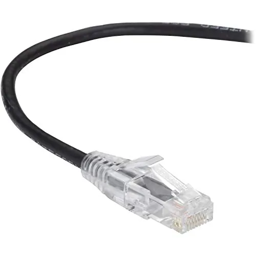 BLACK BOX CORPORATION C6PC28-BK-04 — BLACK BOX SLIM-NET CAT6 PATCH CABLES FEATURE A LOW-PROFILE DESIGN THAT SAVES SPA