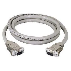 BLACK BOX CORPORATION EDN12H-0020-MF — RS232 SHIELDED CABLE - METAL HOOD, DB9 MALE/FEMALE, 20-FT. (6.0-M)