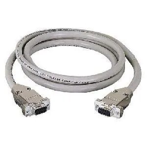 BLACK BOX CORPORATION EDN12H-0025-MF — RS232 SHIELDED CABLE - METAL HOOD, DB9 MALE/FEMALE, 25-FT. (7.6-M)